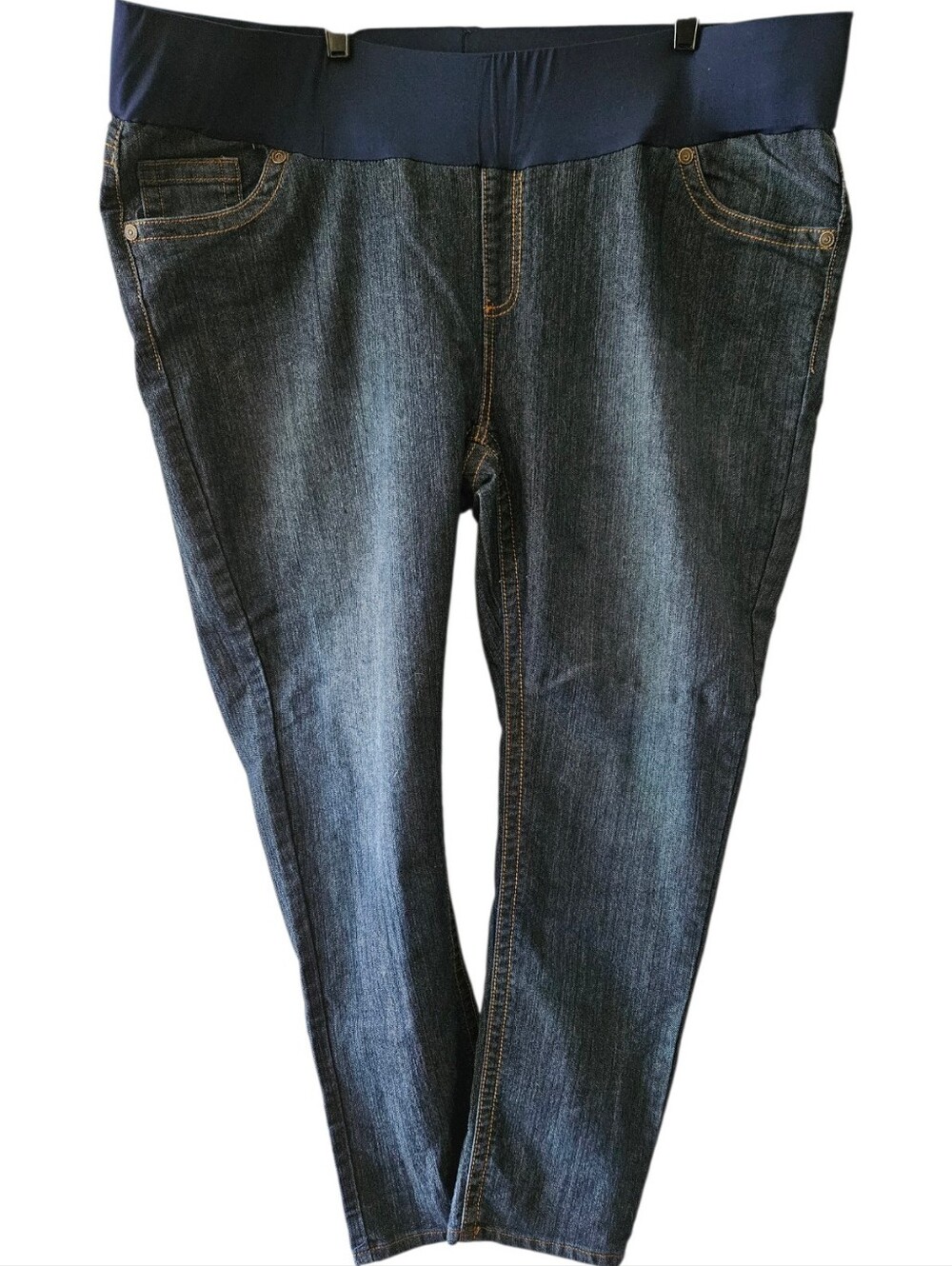 3xl Plus Size Sass & Sassy Jeans with Stretchy Waist Blue Denim Jeans Women's